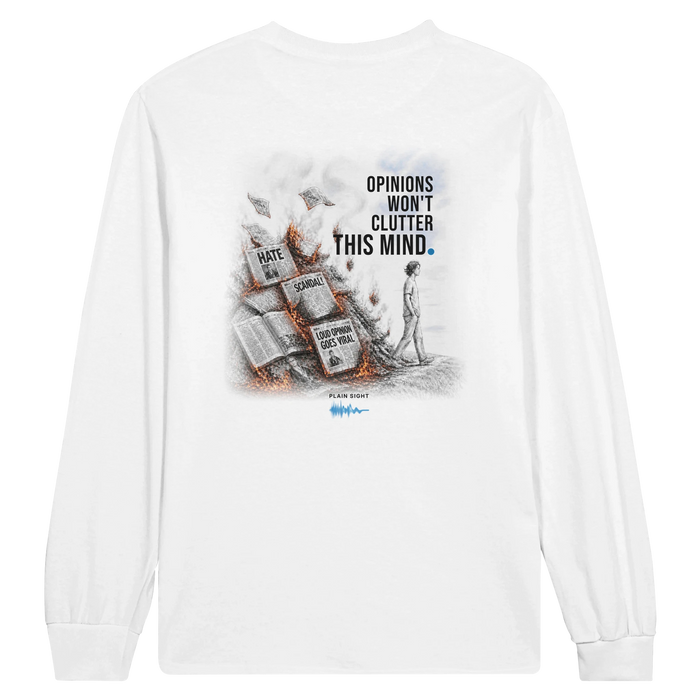 Back of the Opinions Won't Clutter This Mind tee