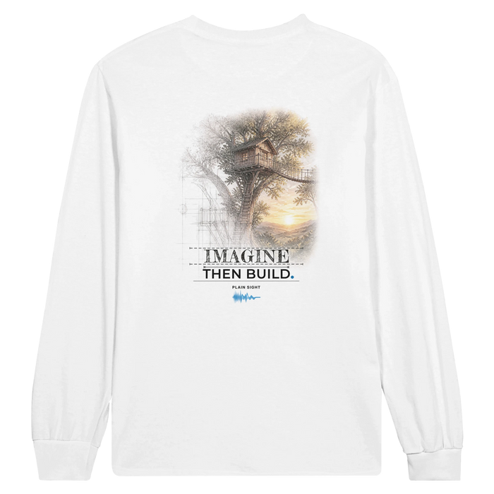Back of the Imagine, Then Build. tee