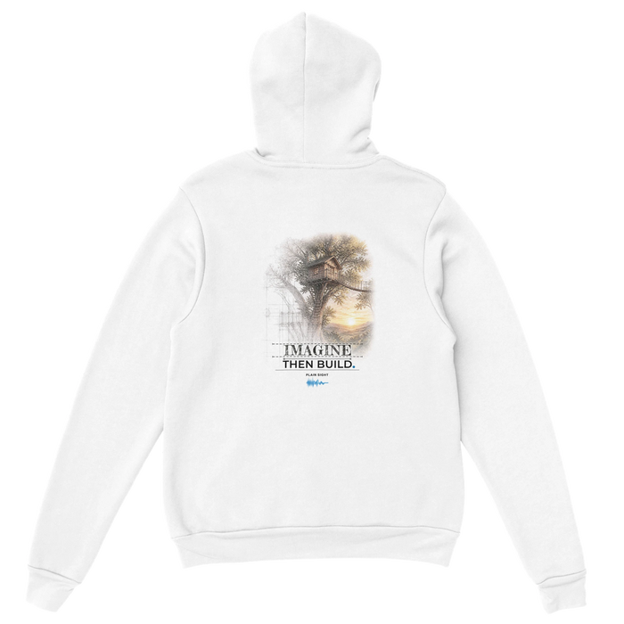 Back of the Imagine, Then Build. tee