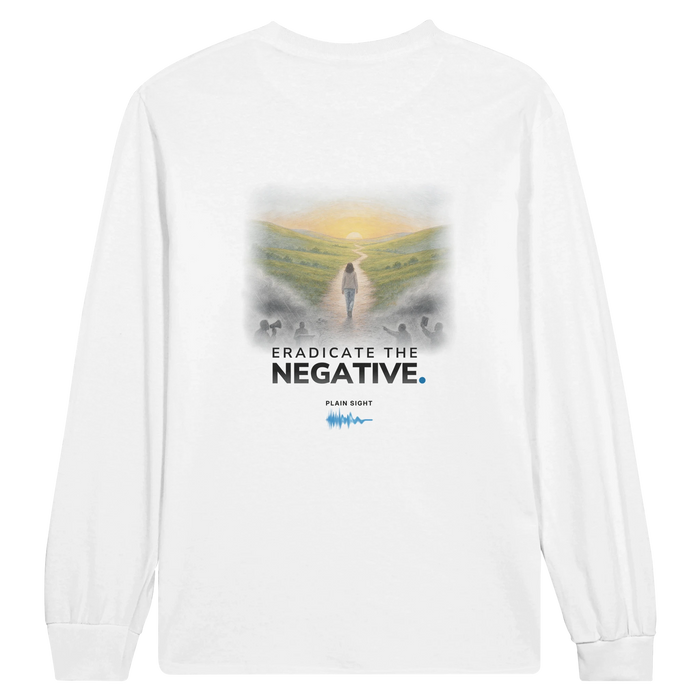 Back of the Eradicate The Negative tee